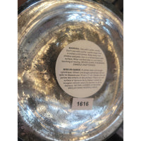 Short Gold Mercury Glass Pillar Candle Holder