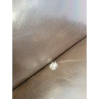 SET of 8 Brown Leather Dining Chairs - colletteconsignment.com