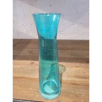 Teal Glass Bud Vase