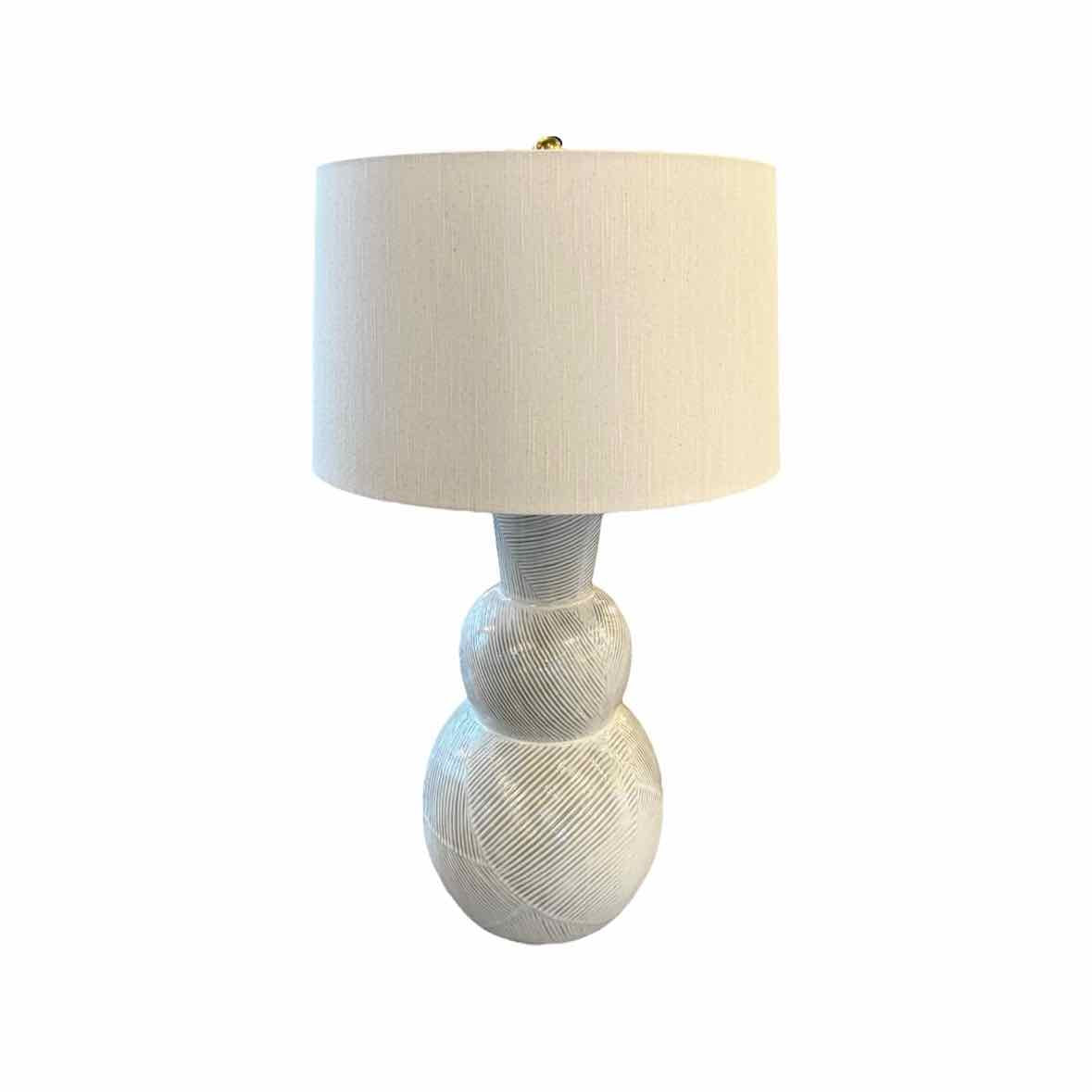 Hugo Ceramic & Lucite Table Lamp w/ Shade by Regina Andrew