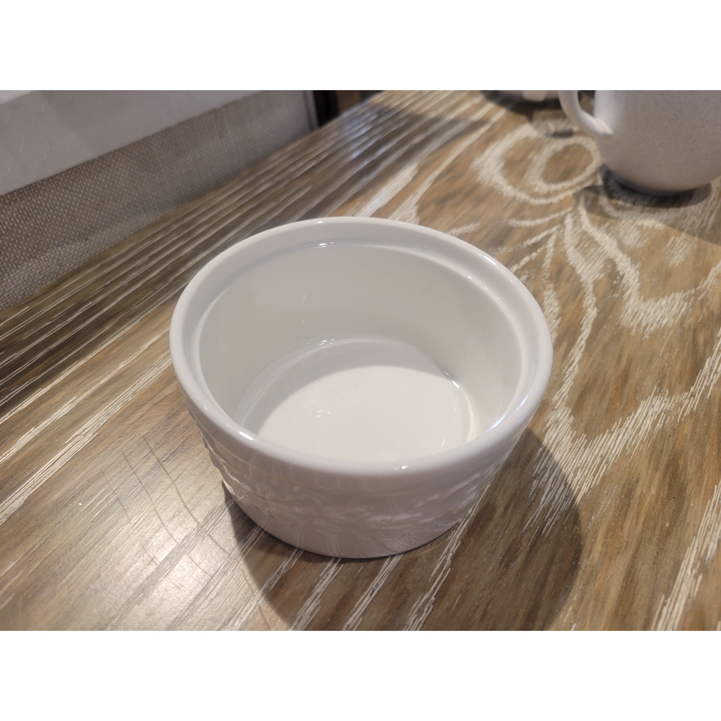 Martha Stewart White Acorn Stoneware Ramekin