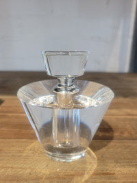 Oleg Cassini Crystal Cone Shaped Perfume Bottle