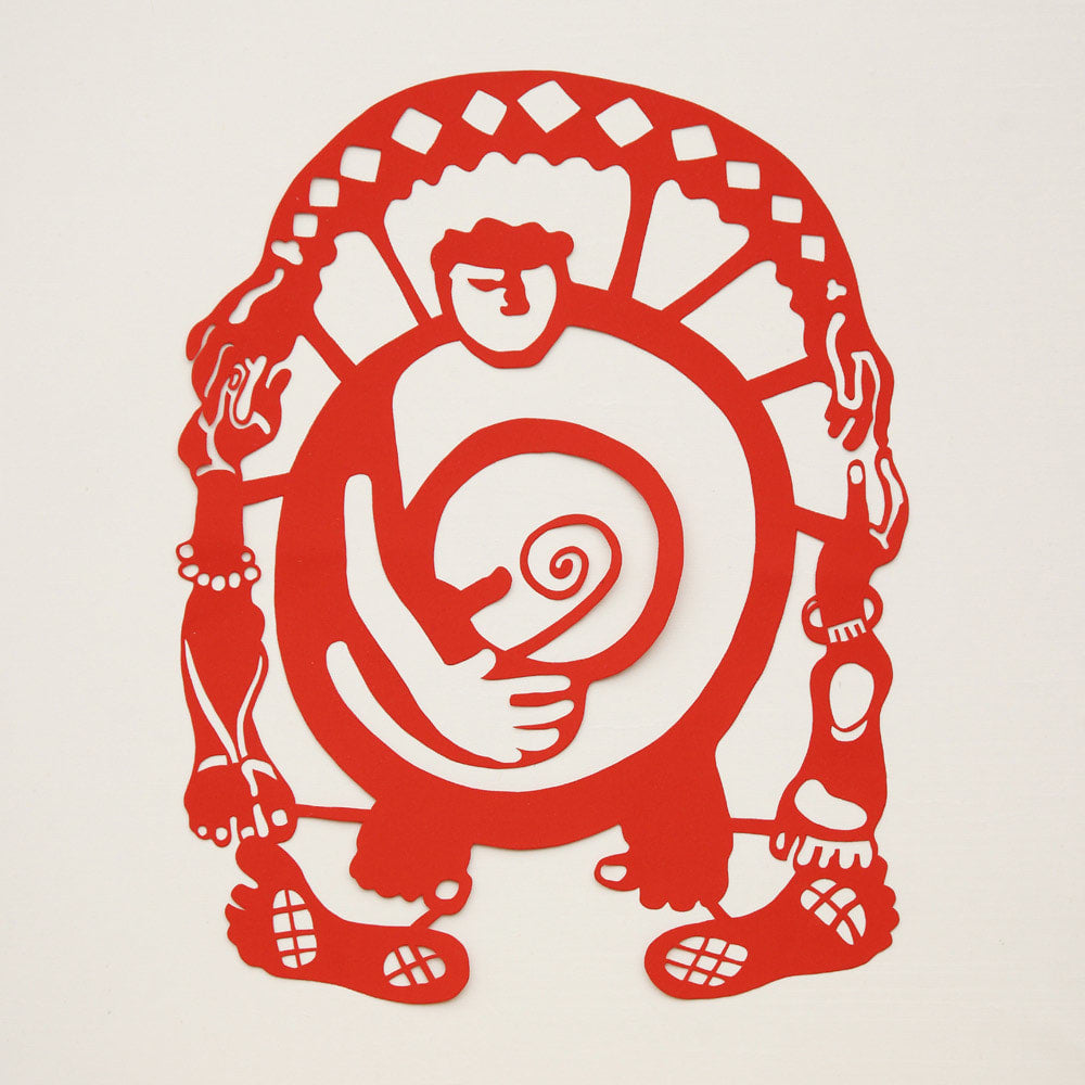 "The Father" by Jared Fitzgerald - 2012 Red Paper Cutout