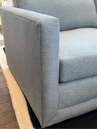 Light Blue Melange Weave Sectional by Maiden Home, 105"L x 105"W x 24"H