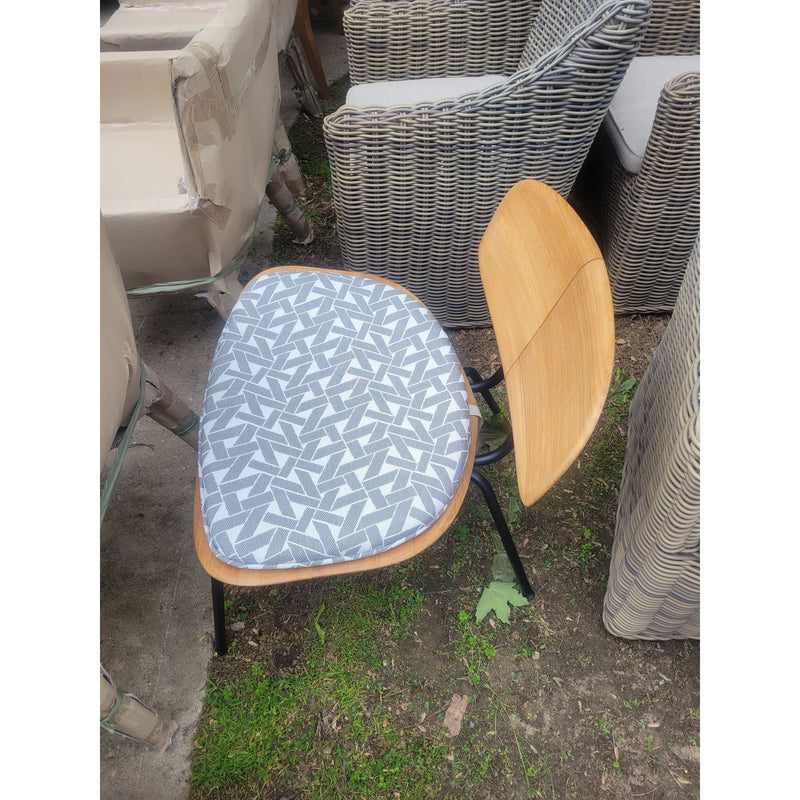 'Agave' Natural Teak Lounge Chair w/ Gray Cushion by Ethimo