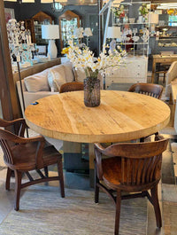 Artistica Home Verite 60" Round Blonde Wood Dining Table