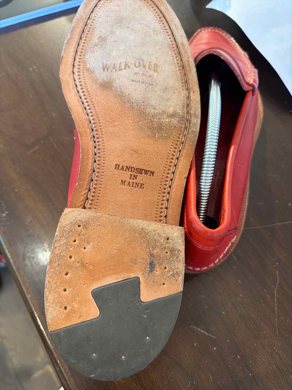 Shoe Size 9 Walk-Over Red Loafers