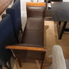 Antique French Directoire Style Nailhead Bench Reupholstered in Leather