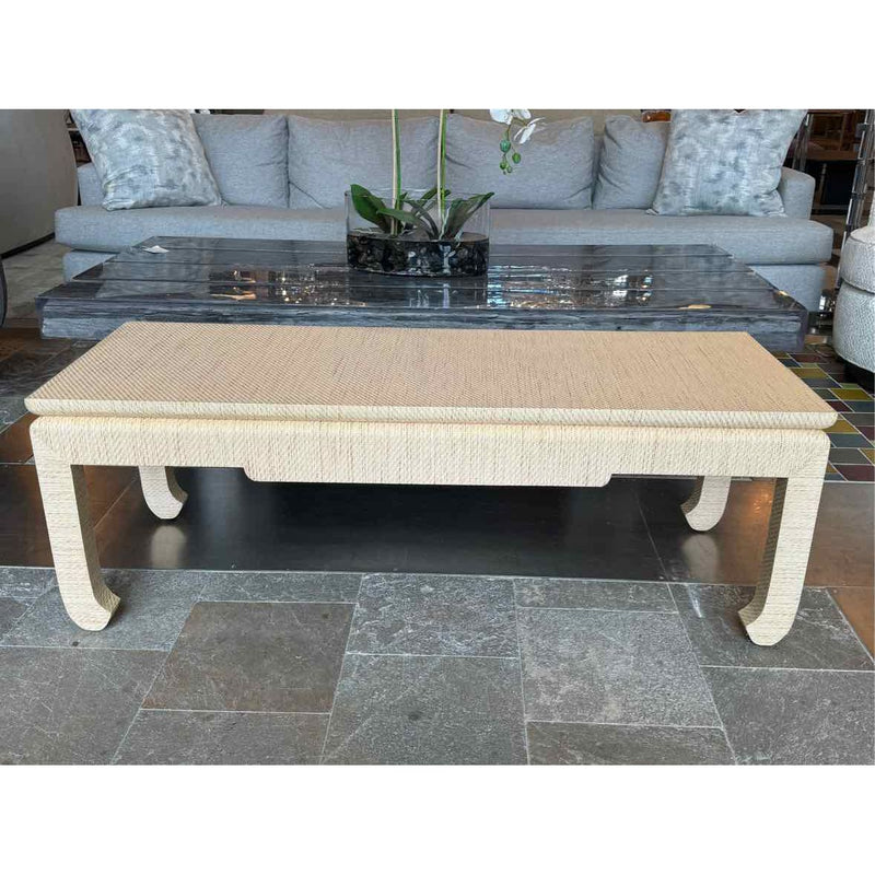 Villa & House Bethany Coffee Table in Natural Twill 50"Wx18"Dx18"H