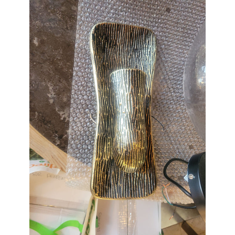 PAIR of 'Lauritz' Antiqued Brass Sconces by Made Goods