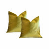PAIR of Custom Gold Velvet Pillows