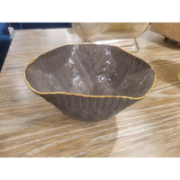 Ceramic Bowl w/ 16k Gold Edge by Reshape Studio