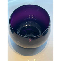 Mid-Century Purple Glass Bowls - 5"dia x 4"H