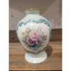 Limoges Blue Porcelain Vase w/ Floral Accents