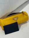 Prada Leather Yellow Make Up Purse