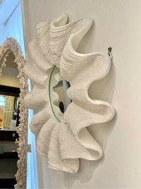 3-ft White Resin Clamshell Mirror