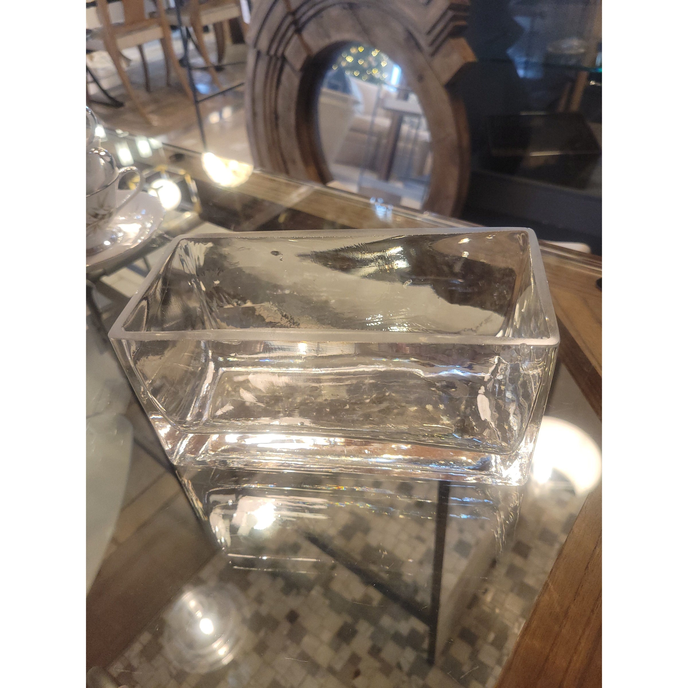 Glass Rectangular Vessel (AS IS)