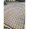 12x14-ft Blue & Red Squares Pattern Rug