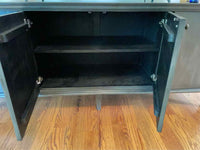 Gray Fluted Dumont Credenza by Noir