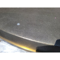 Faux Shagreen & Brass Coffee Table by RH - AS IS - colletteconsignment.com