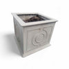 'Odera' Square Reconstituted Stone Planter by Made Goods - AS IS
