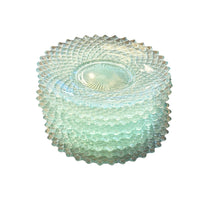 SET of 8 English Hobnail Glass Plates by Westmoreland