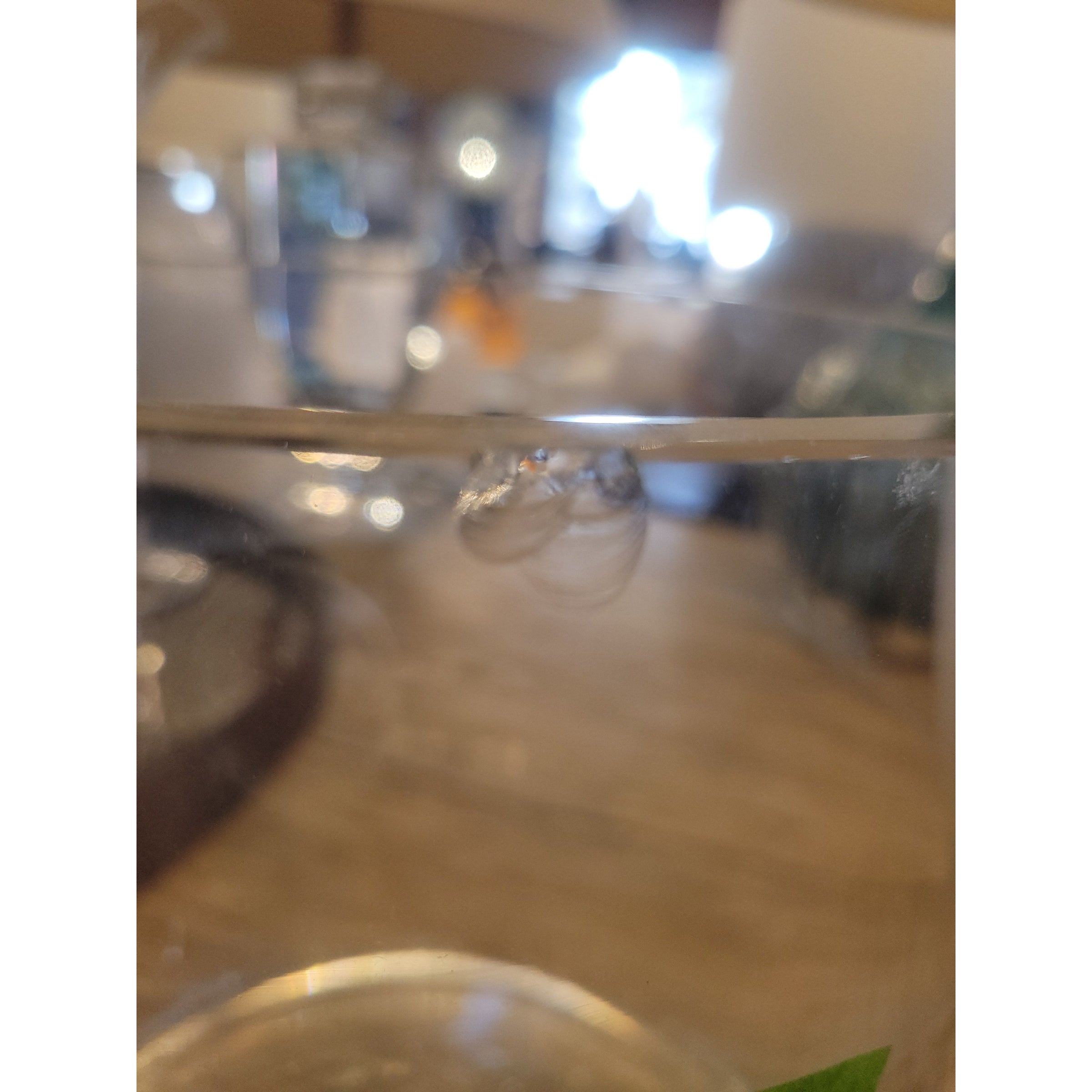 XL Glass Candle Holder (AS IS) - colletteconsignment.com