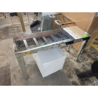 'Parsons' Mirrored Console Table w/ 2 Drawers
