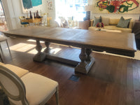 St. James Gray Oak 7-10-ft Rectangular Extension Dining Table w/ 2 Leaves by RH