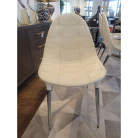 SET of 6 Cassina 'Philippe Starck 245 Caprice' White Leather Chairs