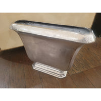 Thin Aluminum Pedestal Planter / Vase