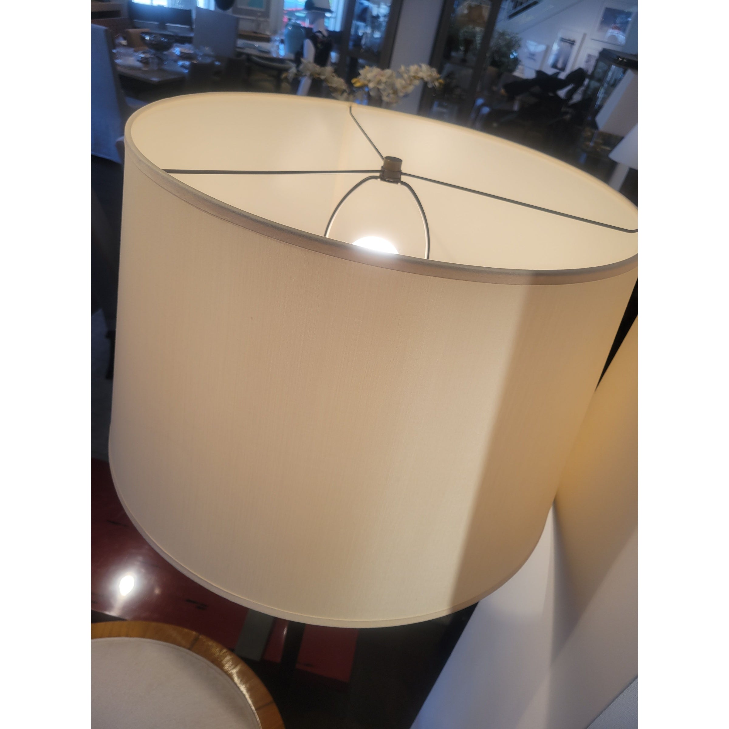 Tiburon Bronze Floor Lamp w/ Shade by Profiles - colletteconsignment.com