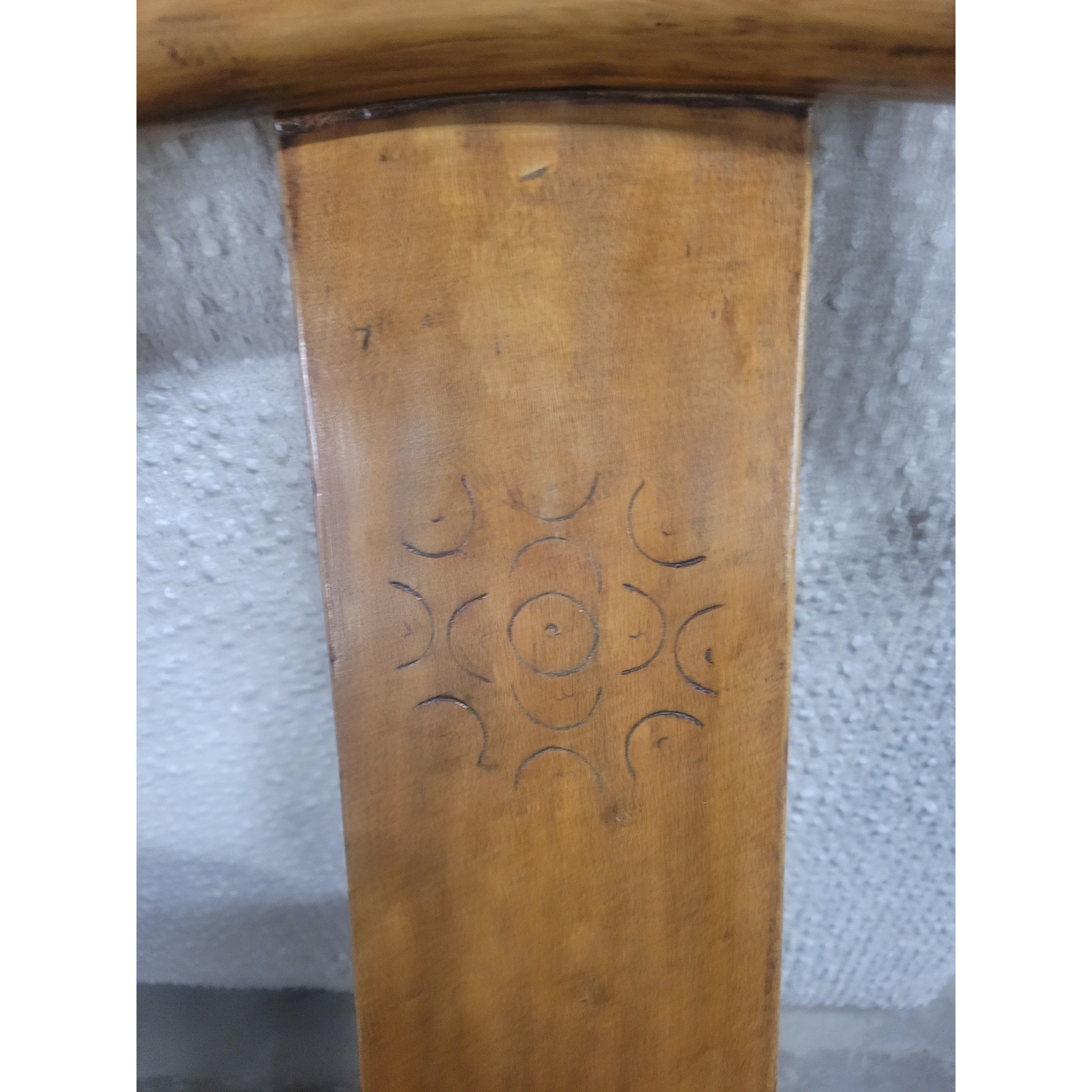 PAIR of Vintage Ming Style Wood Horseshoe Back Arm Chairs w/ Nature Medallions