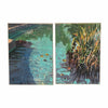 Waterscape Diptych by David Kessler in Silver Frames