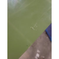 Custom KRB Brass Console Table w/ Green Lacquer Top by Lacquer Co. (AS IS)