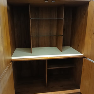 Mid-Century Tall Teak Bar Cabinet by A. Younger Ltd.
