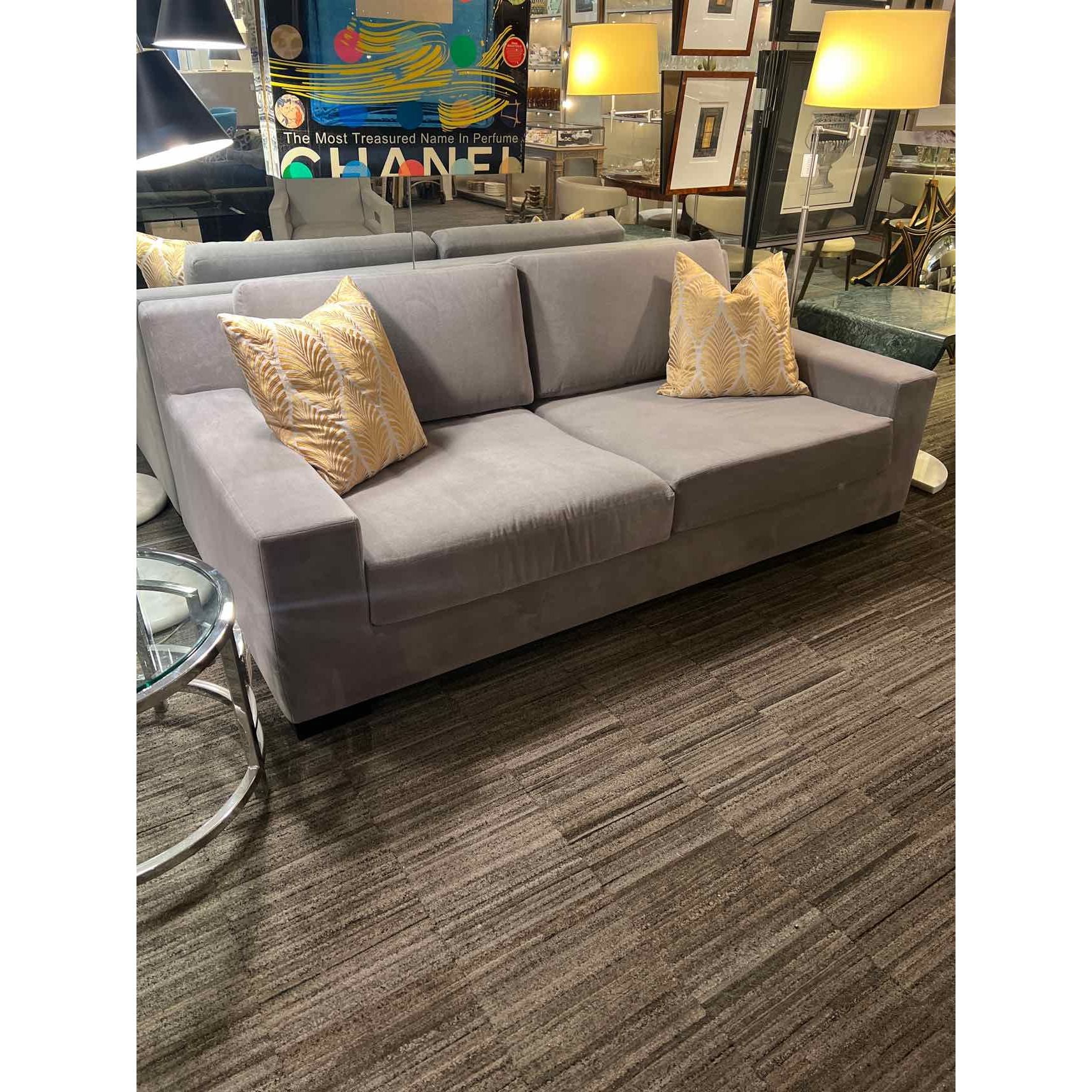 RH Modena Track Mohair Arm Sofa