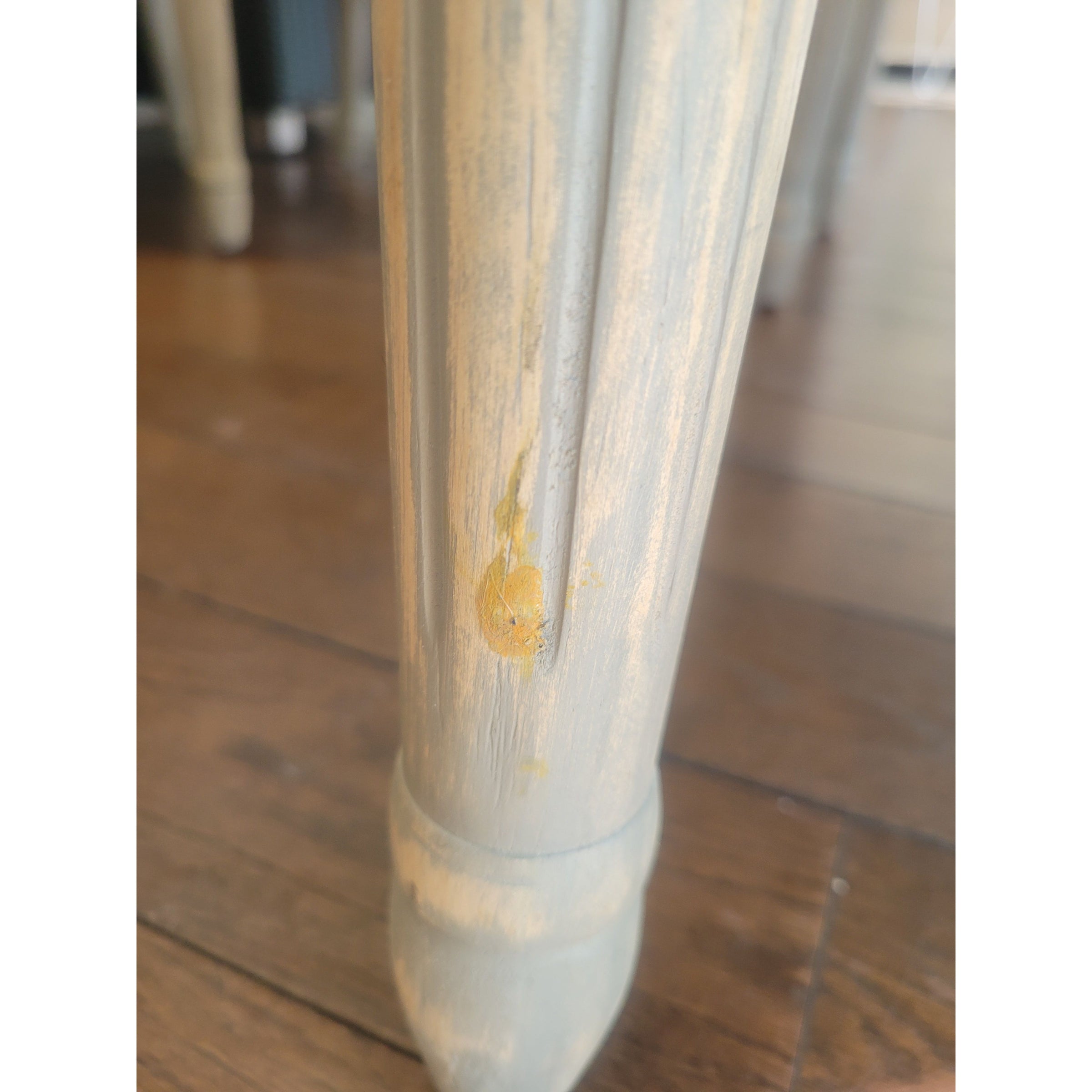 SET of 10 French Linen & Wood Round-Back Dining Chairs by Safavieh (AS IS) - colletteconsignment.com