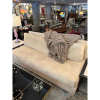 Small Micro Suede Sofa / Loveseat with Pillows