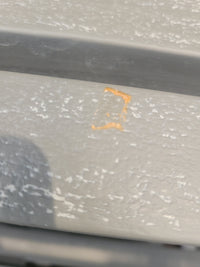 Gray Wood Console Table w/ 2 Shelves