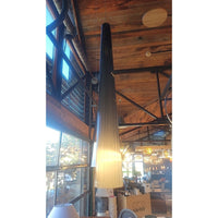PAIR of Gray Glass Pendant Lights - colletteconsignment.com