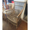 PAIR of Antique Rattan Arm Chairs - 23"L x 24"W x 38.5"H