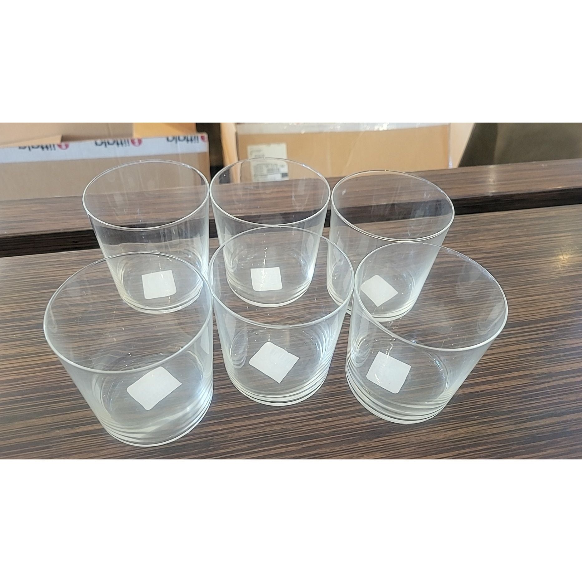 Set of 6 Glass Tumblers by WS