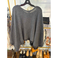 White + Warren Black Cardigan