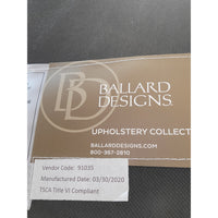 PAIR of Louis XVI Style Linen & Wood Chairs by Ballard Designs