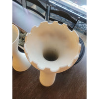 Tall White 'Muguet' Vase by Lemieux et Cie for GB