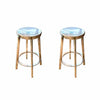 PAIR of 'Deja Vu' Polished Aluminum Stools by Magis Italy