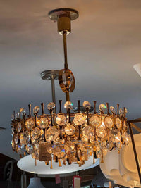 Gaetano Sciolari Brass Pendant Light
