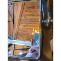 Wall-Mounted Metal Mirror w/ Coat Hooks by Arhaus