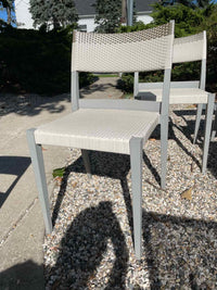 SET of 6 All Weather Wicker Play Side Chairs by Dedon (AS IS)